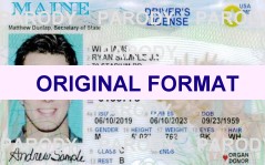 scannable Maine Fake ID's