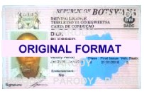 botswana fake id card driver license
