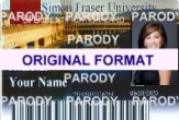 | University Simon Fraser IID Card | Simon Fraser University Fake ID | Simon Fraser Novelty Student Student Card